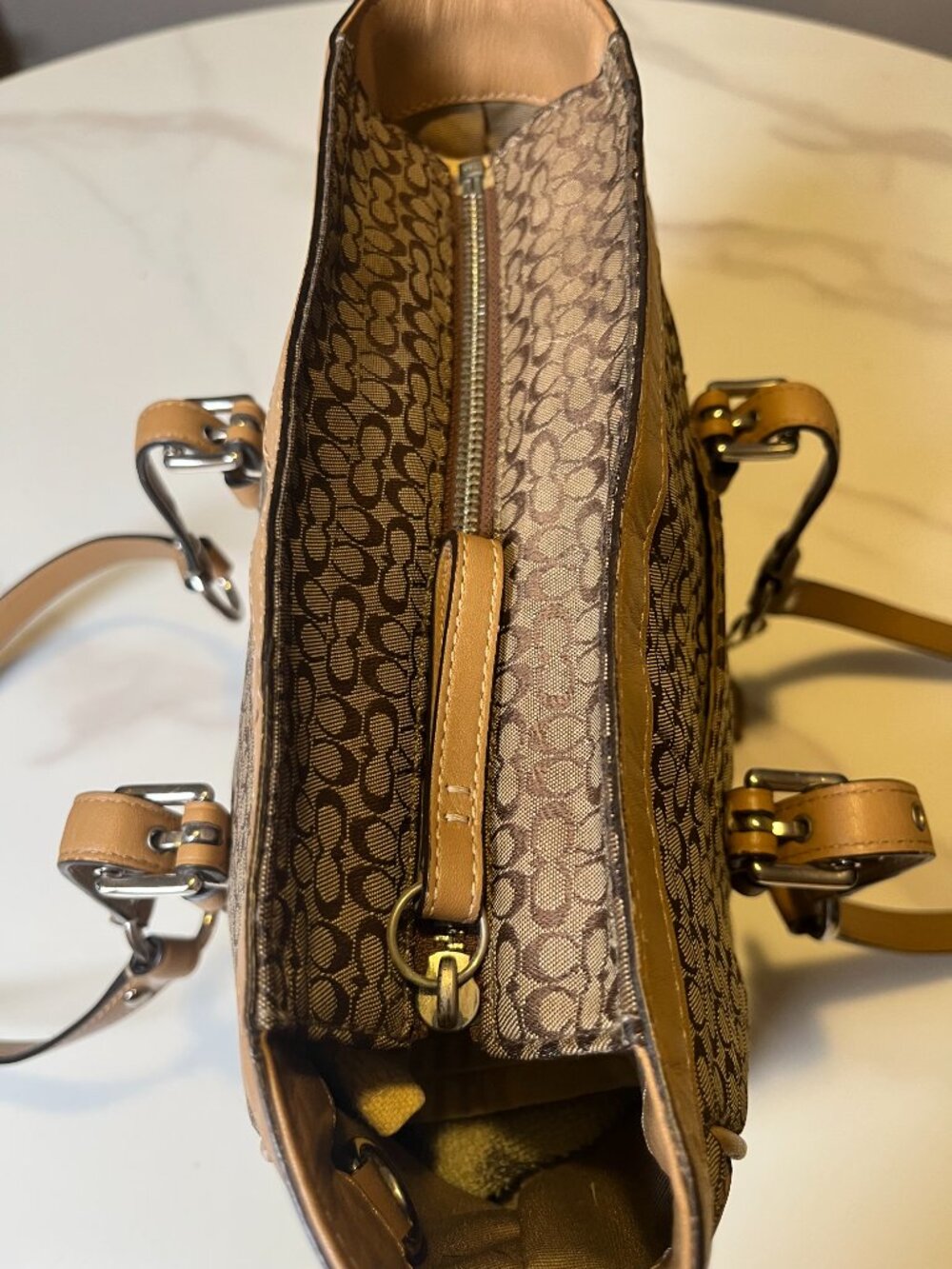 Coach Y2K Signature Gallery Turnlock Pockets Shoulder Bag F1526 + COA - Picture 11 of 15